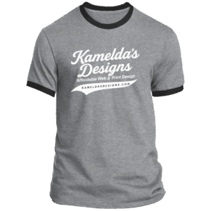 Kamelda's Designs Ringer Short Sleeve T Shirt