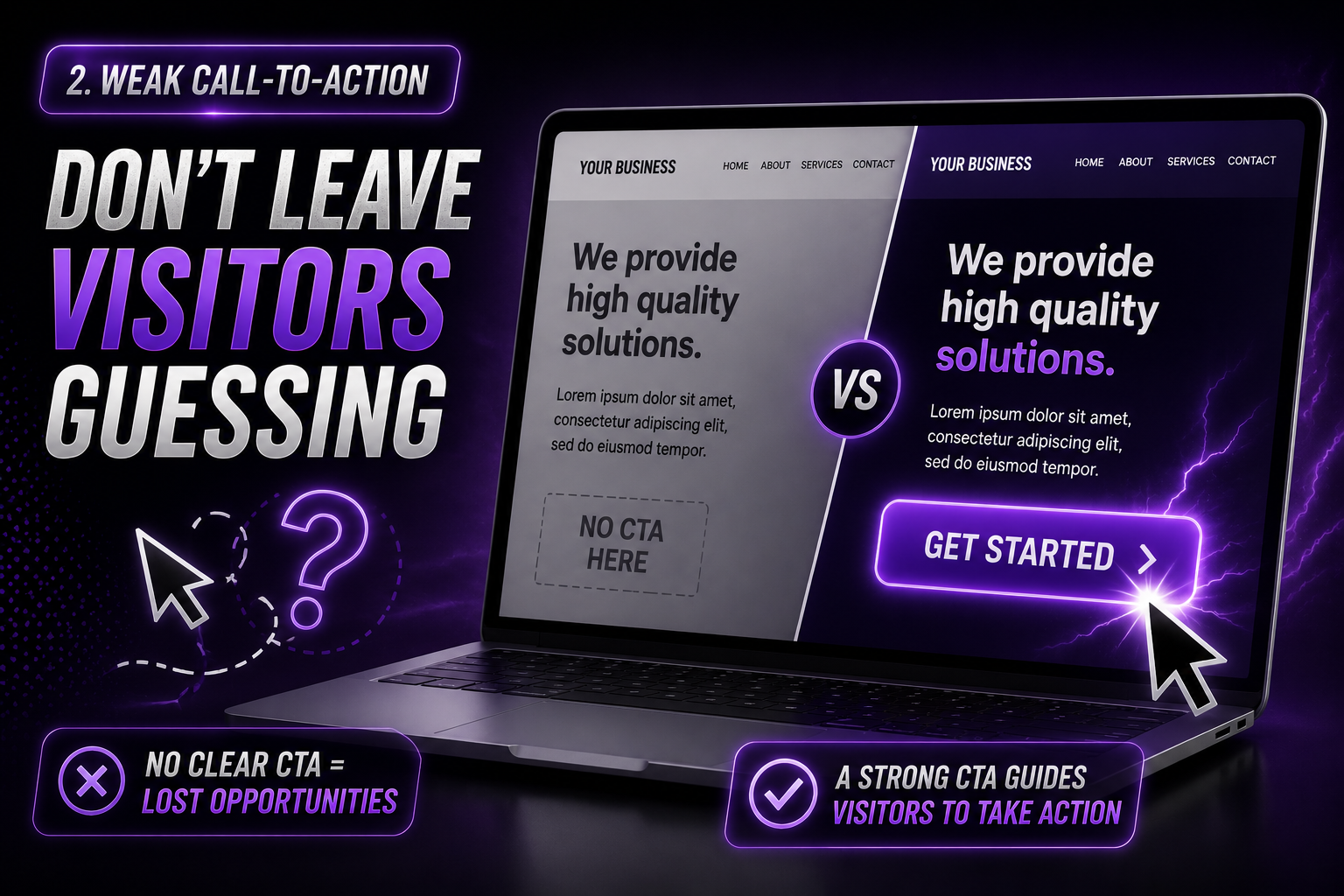 Wrong audience infographic showing a marketing funnel filtering website visitors into ideal customers. The graphic explains that website traffic alone does not guarantee sales and emphasizes attracting the right audience. Purple-highlighted visitors move through a funnel while unqualified visitors exit, leaving targeted prospects who are more likely to engage, convert, and become loyal customers. The design features a dark black and purple color scheme with bold text reading "Traffic Means Nothing If It's the Wrong Traffic" and a target icon representing focused marketing efforts.